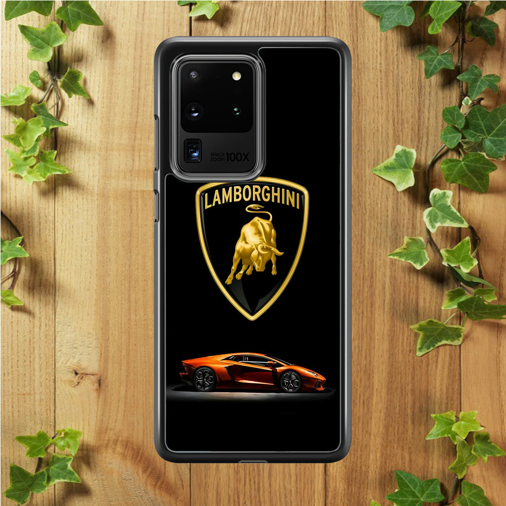 Orange Car Lamborghini Logo Samsung Galaxy S20 Ultra Case