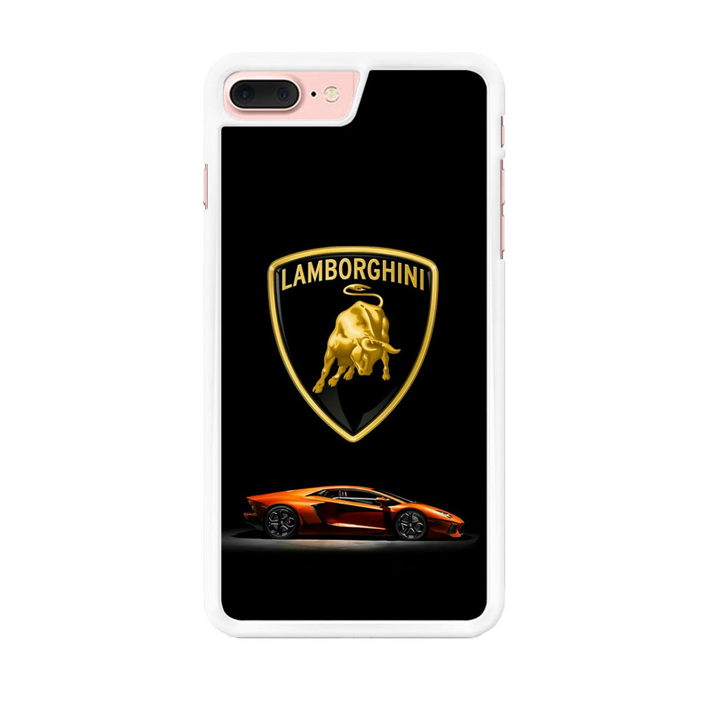 Orange Car Lamborghini Logo iPhone 8 Plus Case