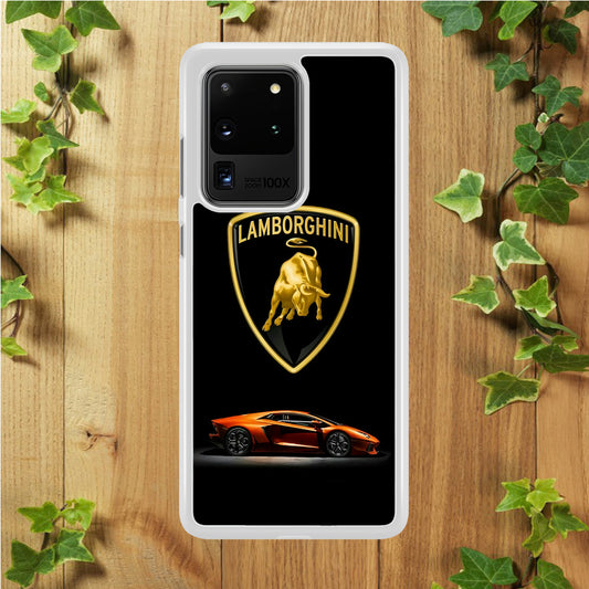 Orange Car Lamborghini Logo Samsung Galaxy S20 Ultra Case