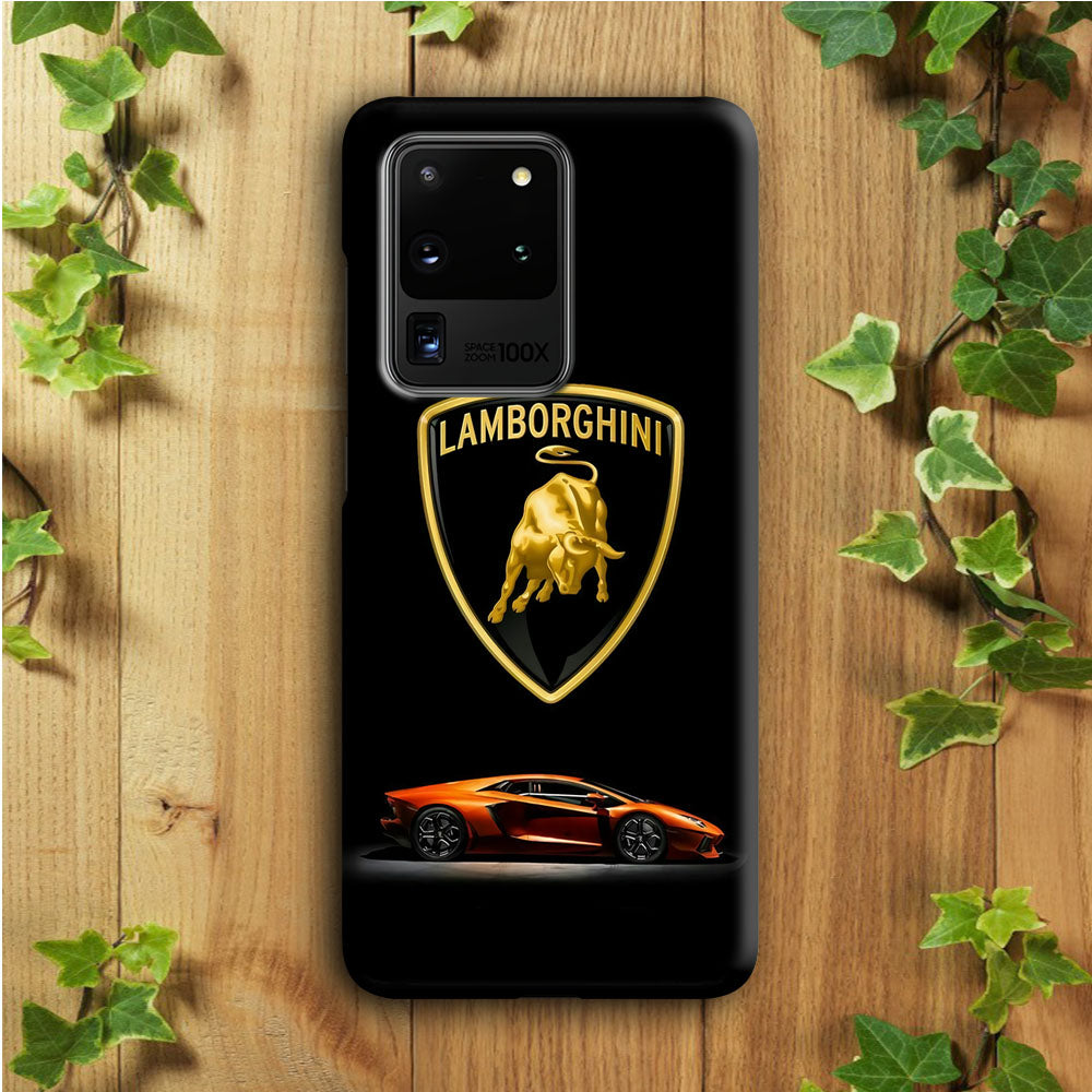 Orange Car Lamborghini Logo Samsung Galaxy S20 Ultra Case