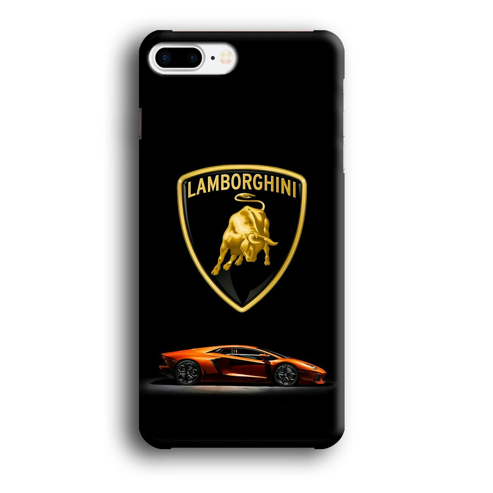 Orange Car Lamborghini Logo iPhone 8 Plus Case