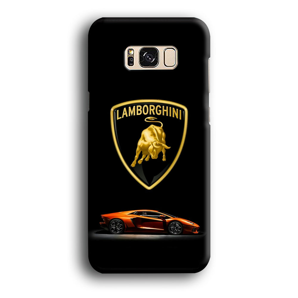 Orange Car Lamborghini Logo Samsung Galaxy S8 Plus 3D Case