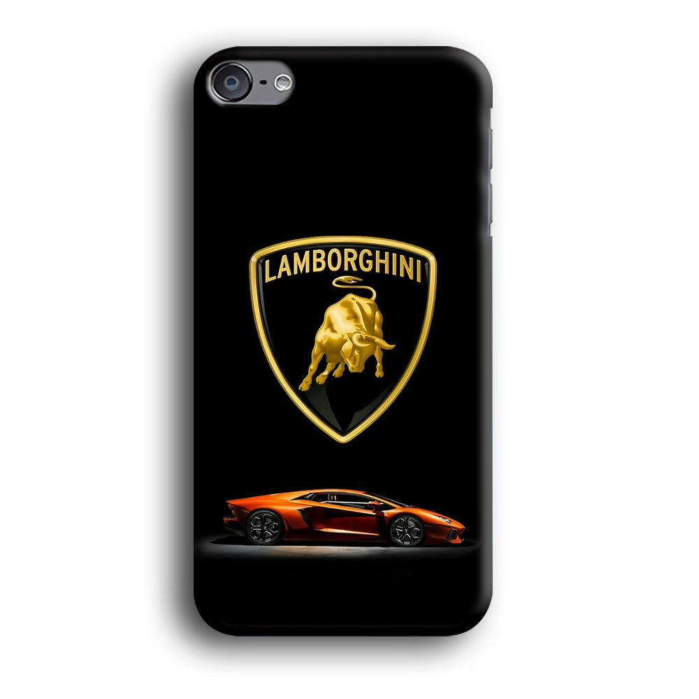 Orange Car Lamborghini Logo iPod Touch 6 Case