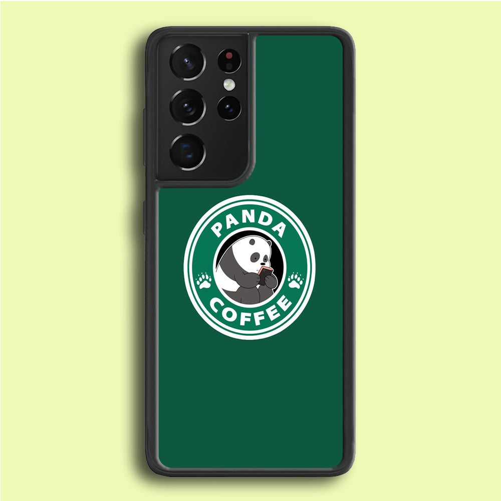 Panda Coffee Samsung Galaxy S21 Ultra Case