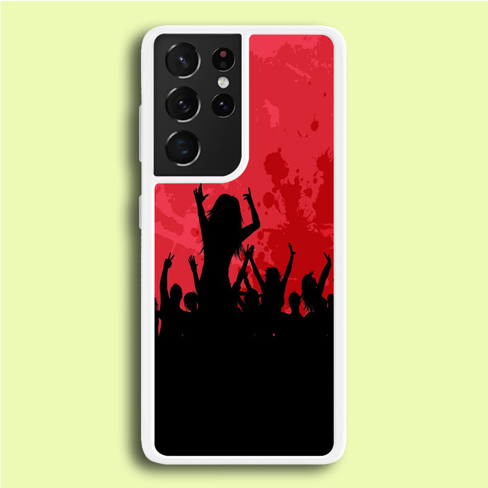 Party Silhouette Samsung Galaxy S21 Ultra Case