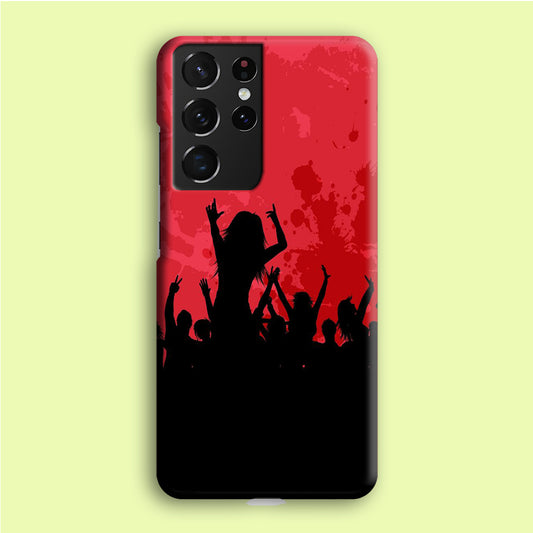 Party Silhouette Samsung Galaxy S21 Ultra Case