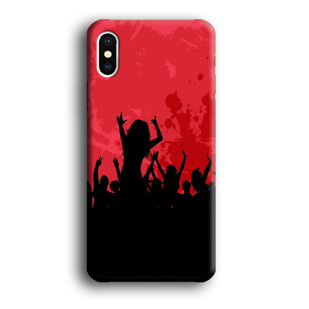 Party Silhouette iPhone Xs 3D Case