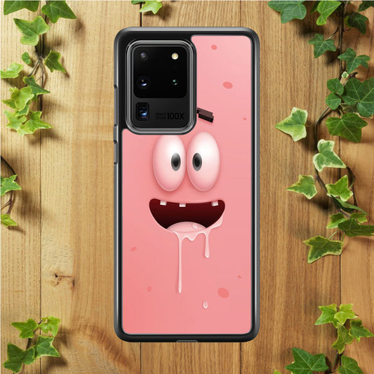 Patrick Star smiling face Samsung Galaxy S20 Ultra Case