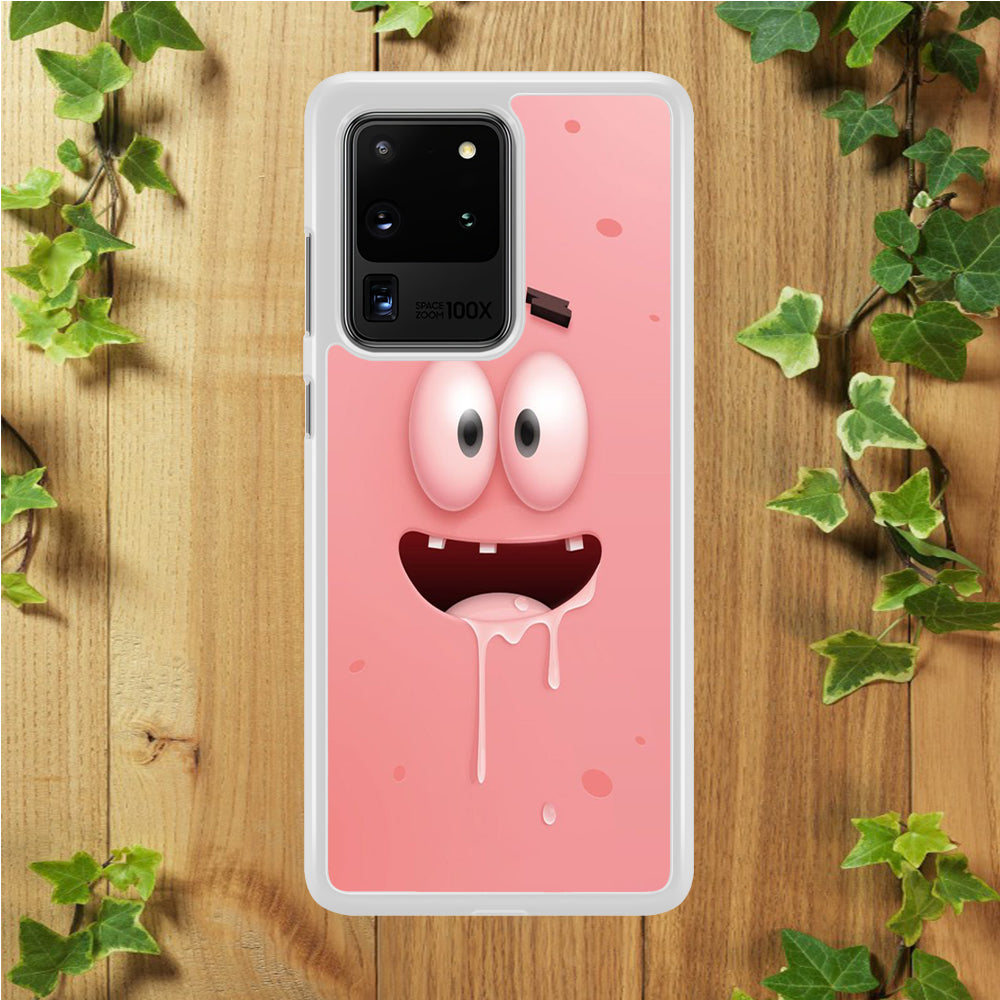 Patrick Star smiling face Samsung Galaxy S20 Ultra Case