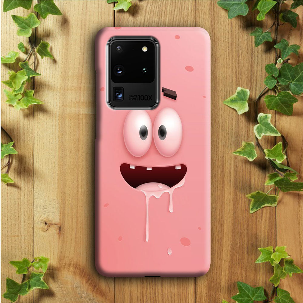 Patrick Star smiling face Samsung Galaxy S20 Ultra Case