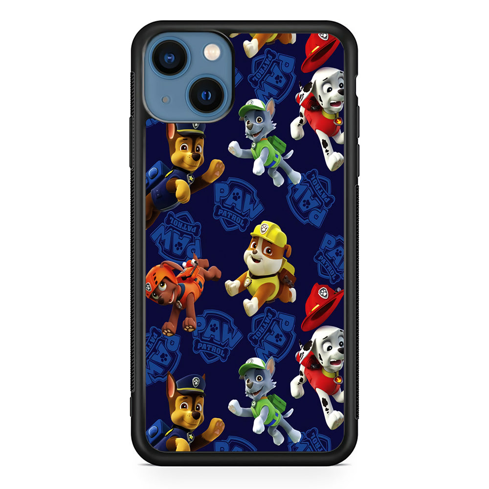 Paw Patrol Patern Blue iPhone 13 Pro Case