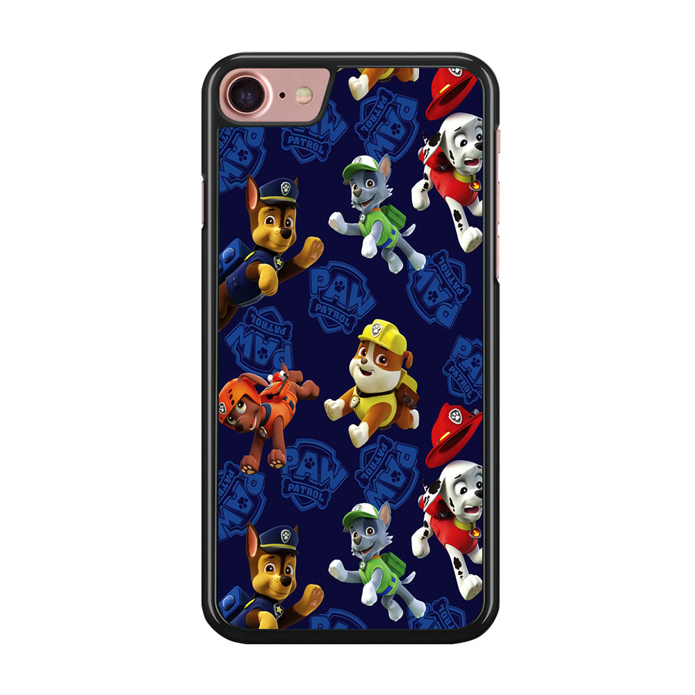 Paw Patrol Patern Blue iPhone 8 Case