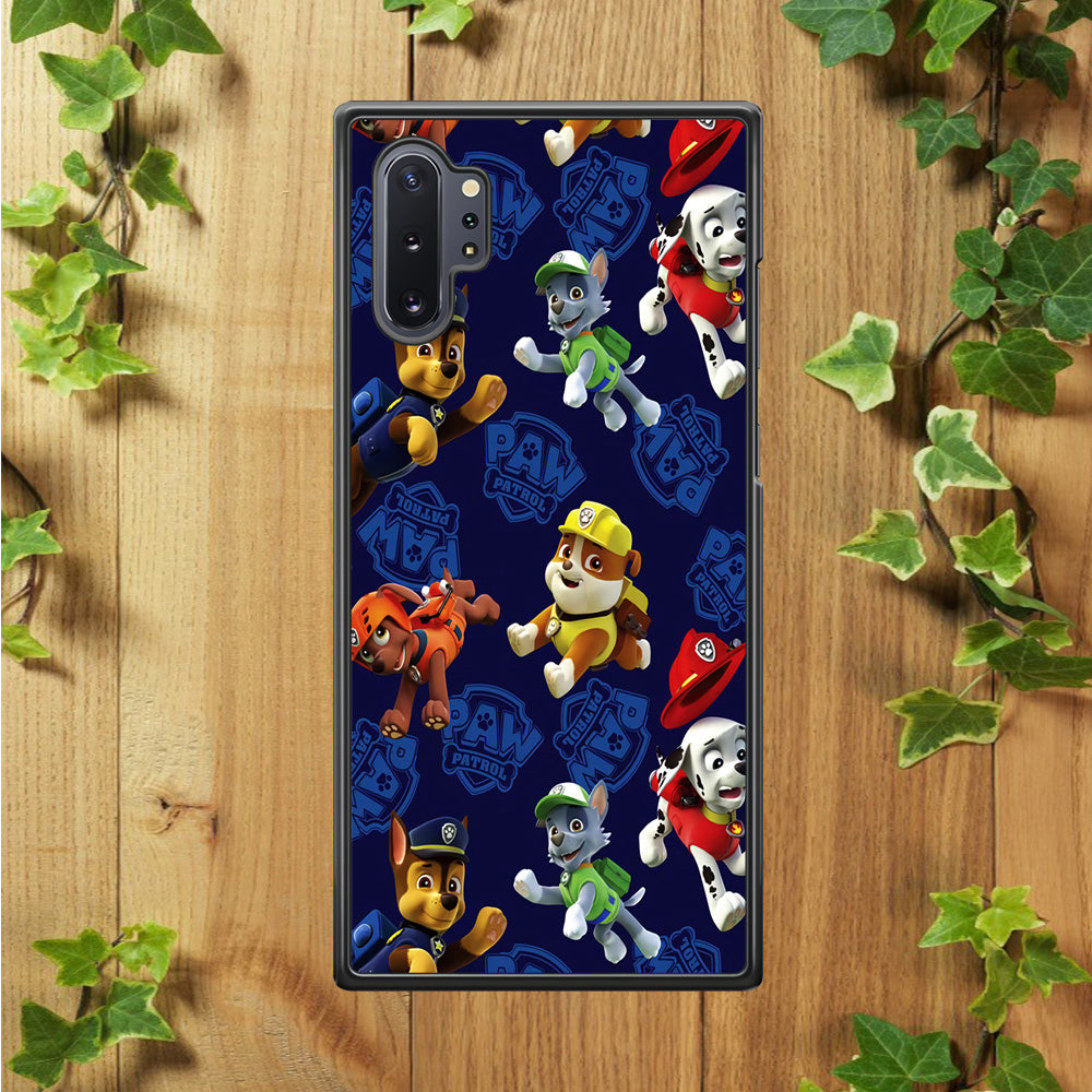 Paw Patrol Patern Blue Samsung Galaxy Note 10 Plus Case