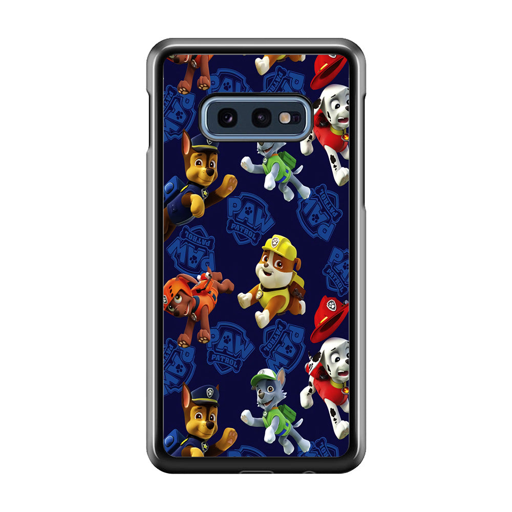 Paw Patrol Patern Blue Samsung Galaxy S10E Case