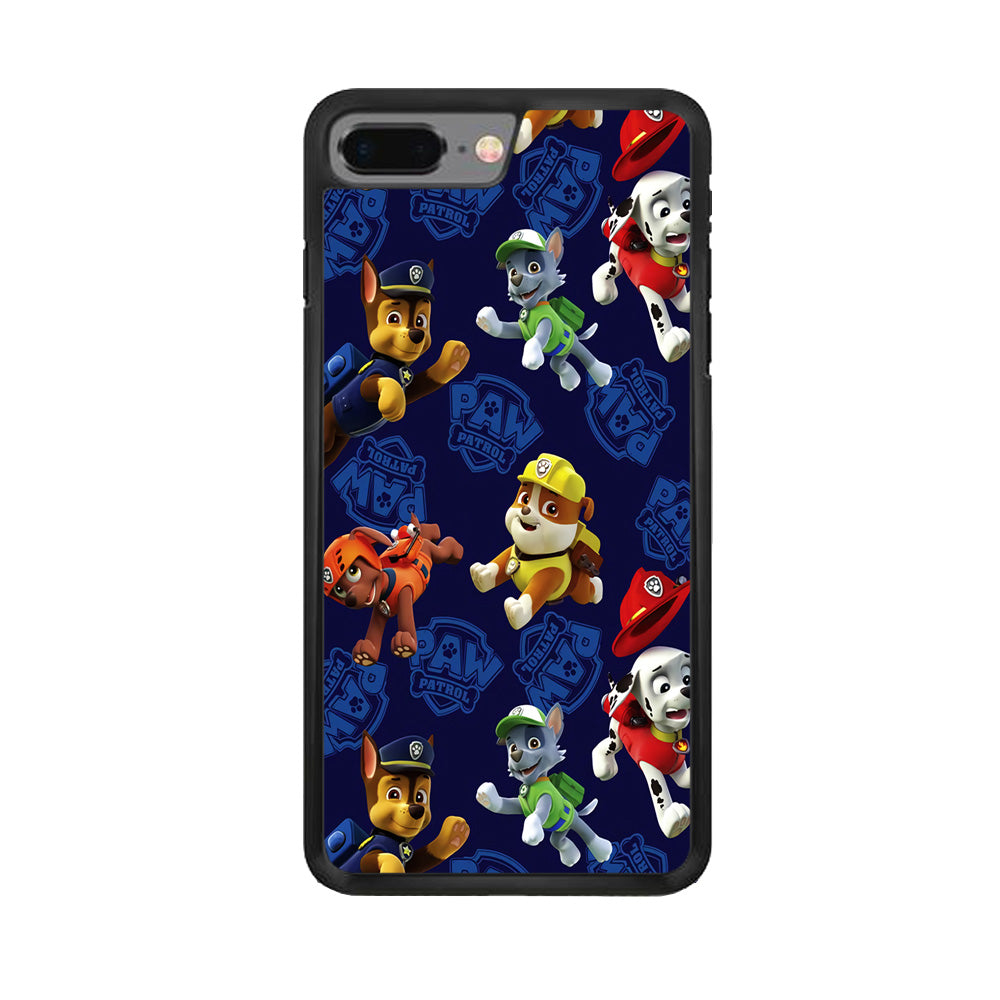 Paw Patrol Patern Blue iPhone 8 Plus Case