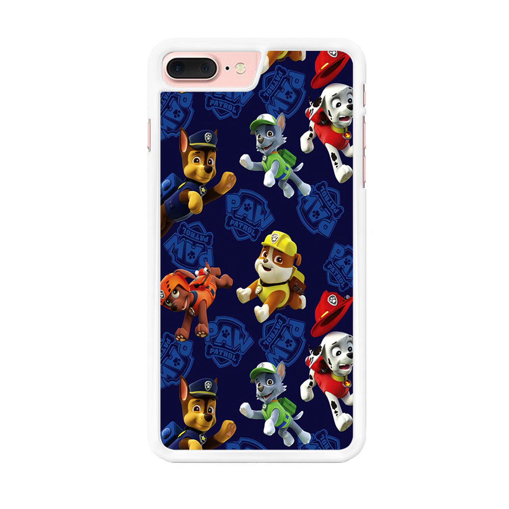 Paw Patrol Patern Blue iPhone 8 Plus Case