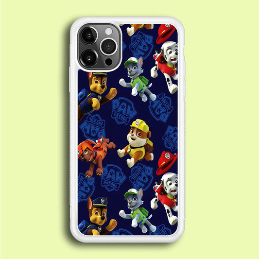 Paw Patrol Patern Blue iPhone 12 Pro Case