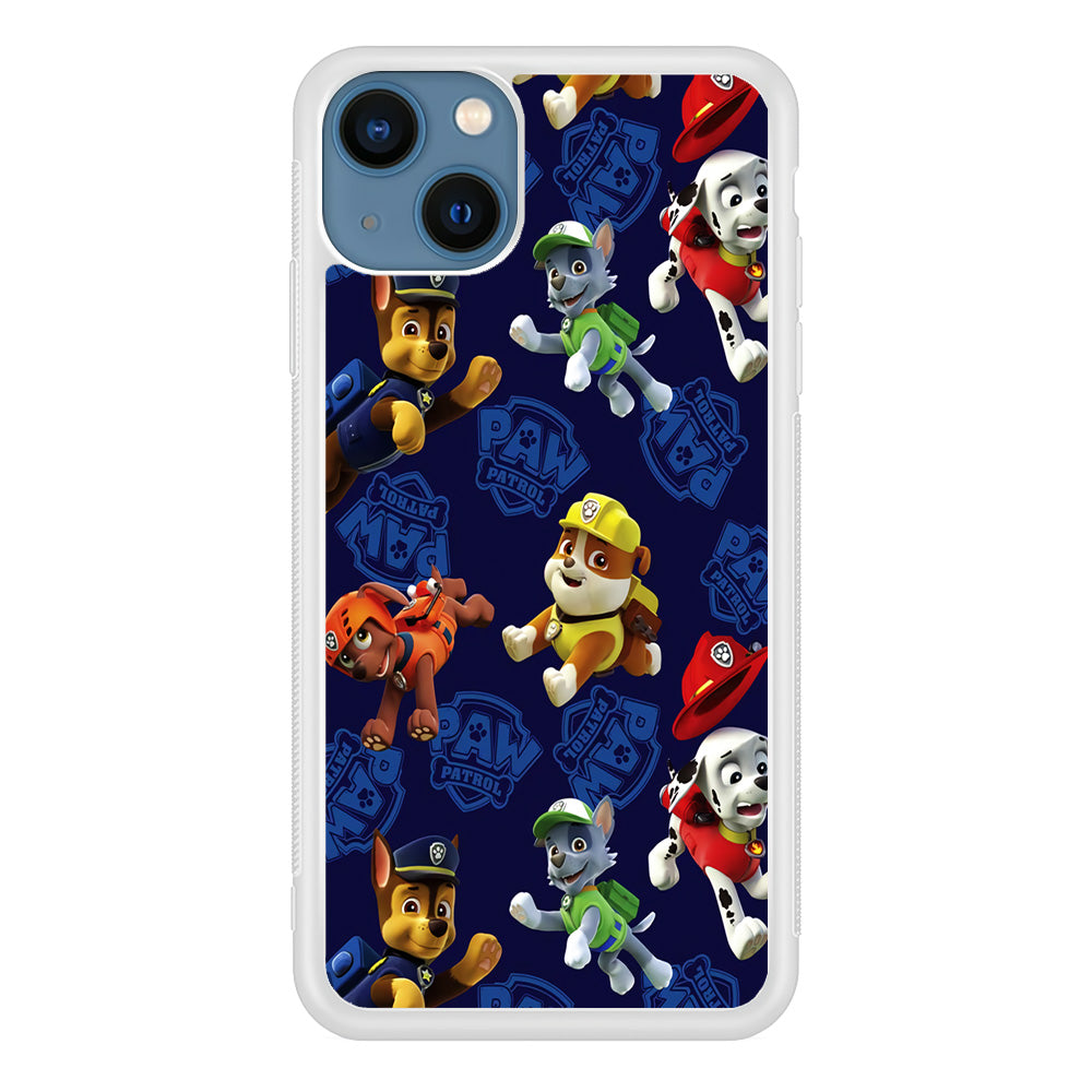 Paw Patrol Patern Blue iPhone 13 Pro Case