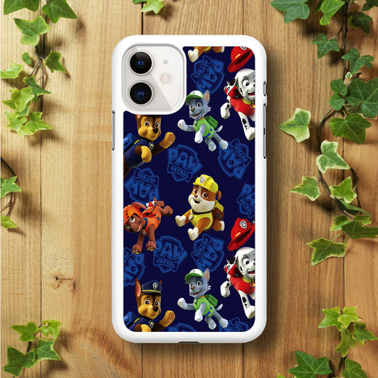 Paw Patrol Patern Blue iPhone 11 Case