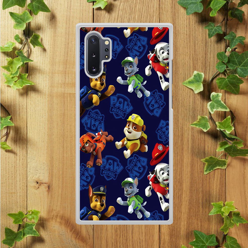 Paw Patrol Patern Blue Samsung Galaxy Note 10 Plus Case