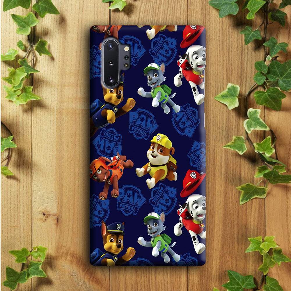 Paw Patrol Patern Blue Samsung Galaxy Note 10 Plus Case