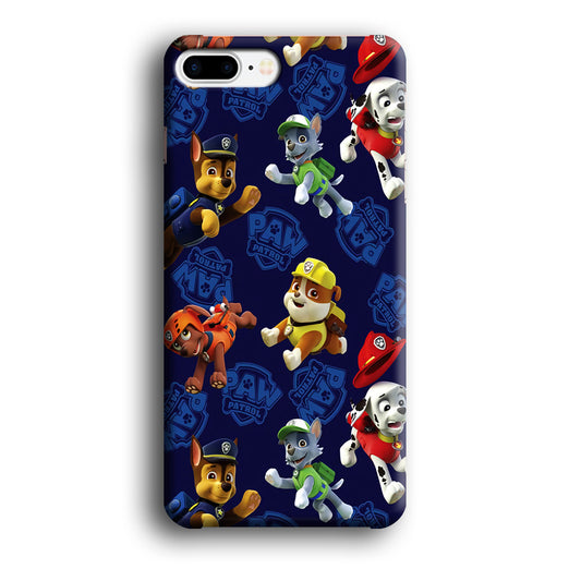 Paw Patrol Patern Blue iPhone 8 Plus Case