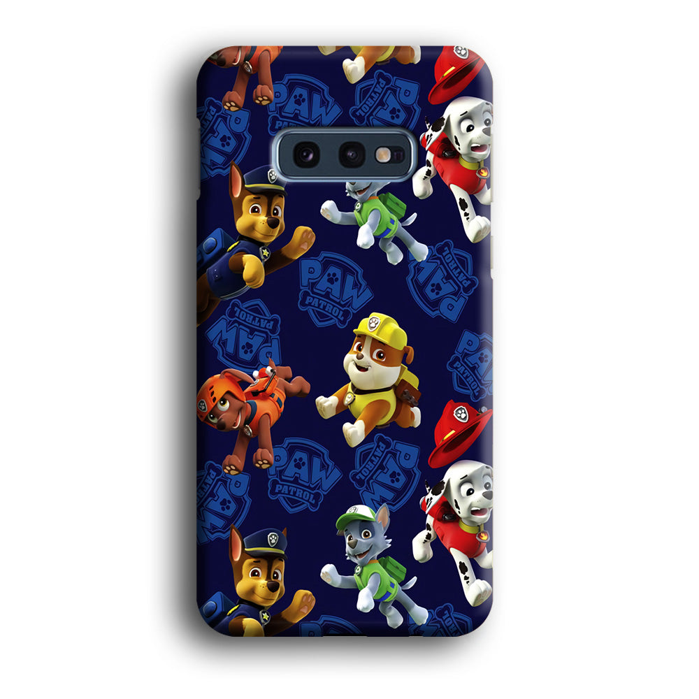 Paw Patrol Patern Blue Samsung Galaxy S10E Case