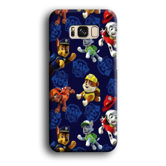 Paw Patrol Patern Blue Samsung Galaxy S8 Case