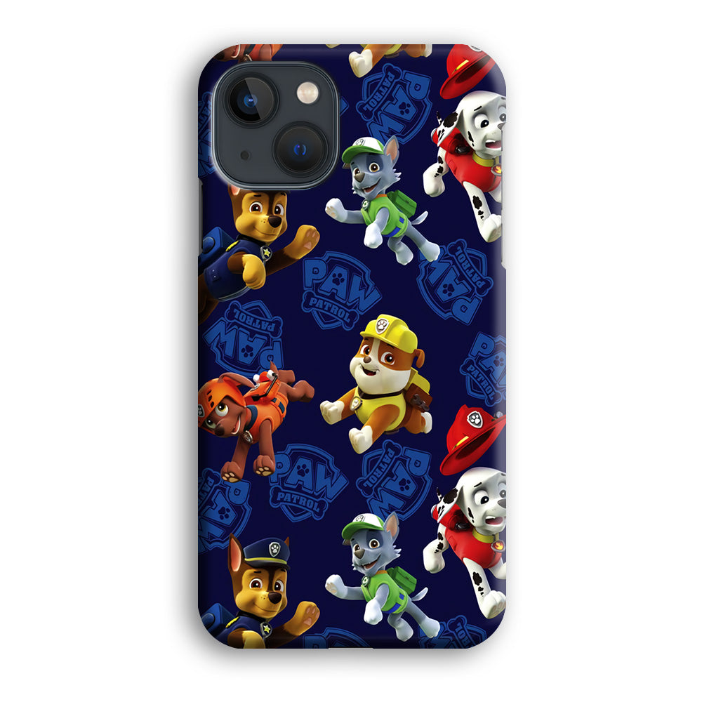 Paw Patrol Patern Blue iPhone 13 Pro Case