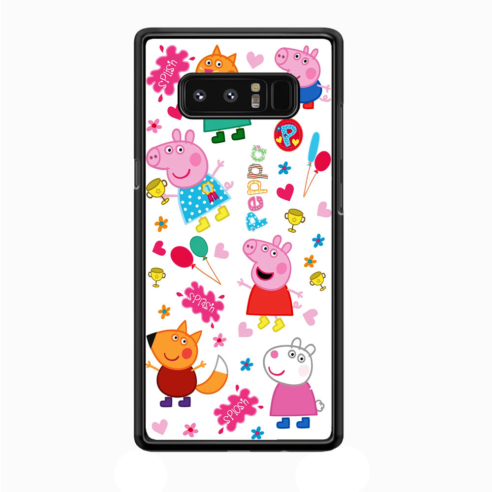 Peppa Pig and Friend Samsung Galaxy Note 8 Case