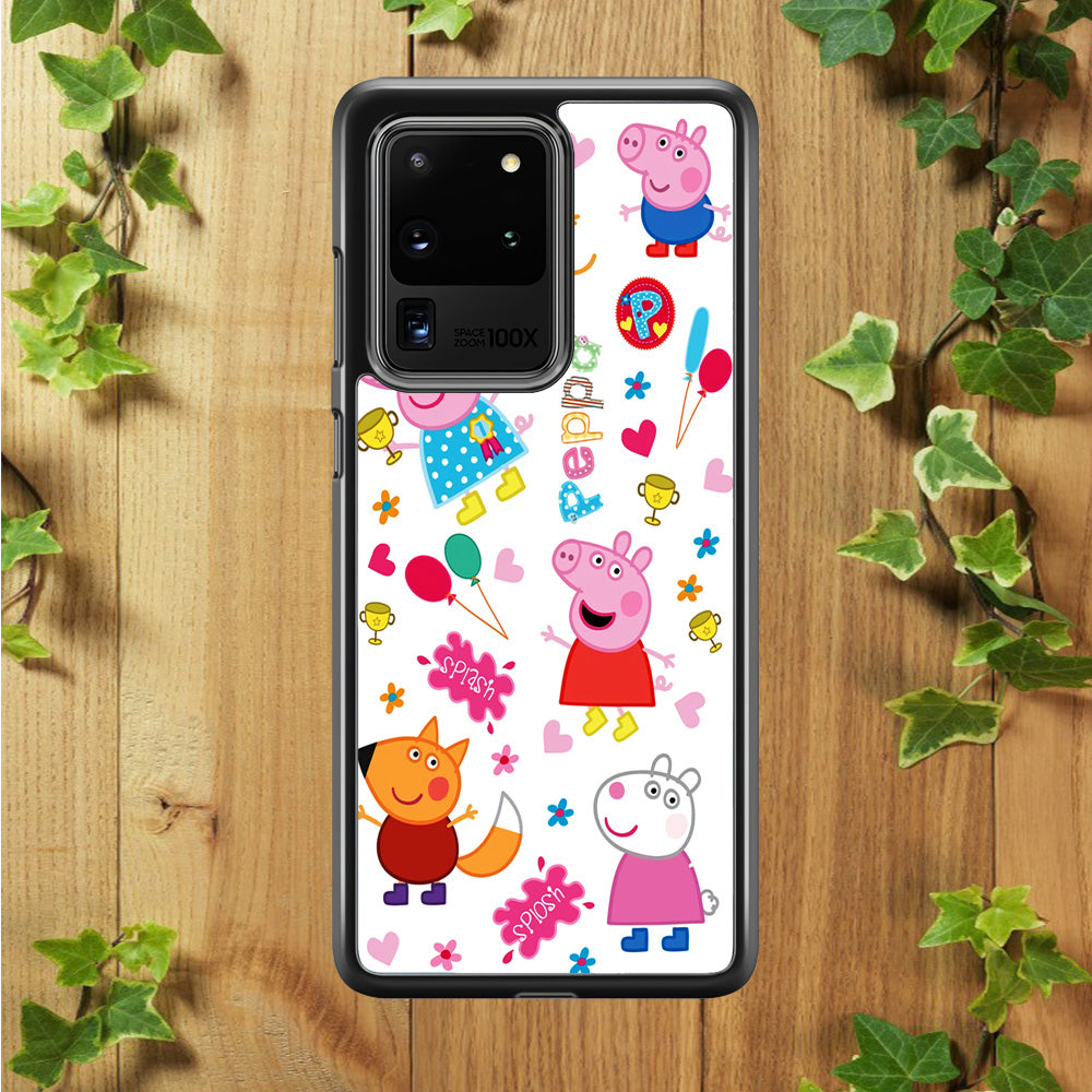 Peppa Pig and Friend Samsung Galaxy S20 Ultra Case