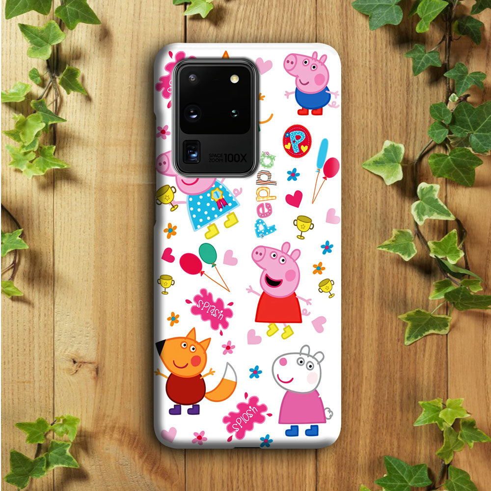 Peppa Pig and Friend Samsung Galaxy S20 Ultra Case