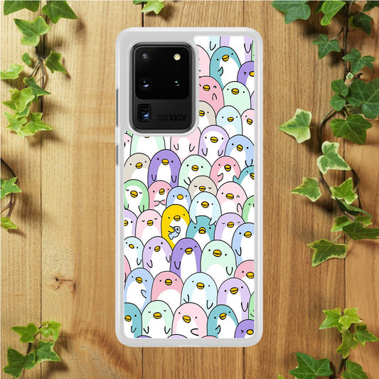 Pinguins Doodle Samsung Galaxy S20 Ultra Case