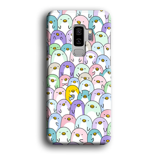 Pinguins Doodle Samsung Galaxy S9 Plus 3D Case