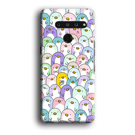 Pinguins Doodle LG V50 3D Case