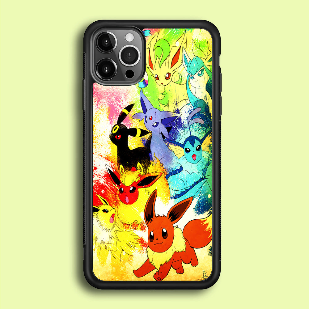 Pokemon Eevee Painting iPhone 12 Pro Case