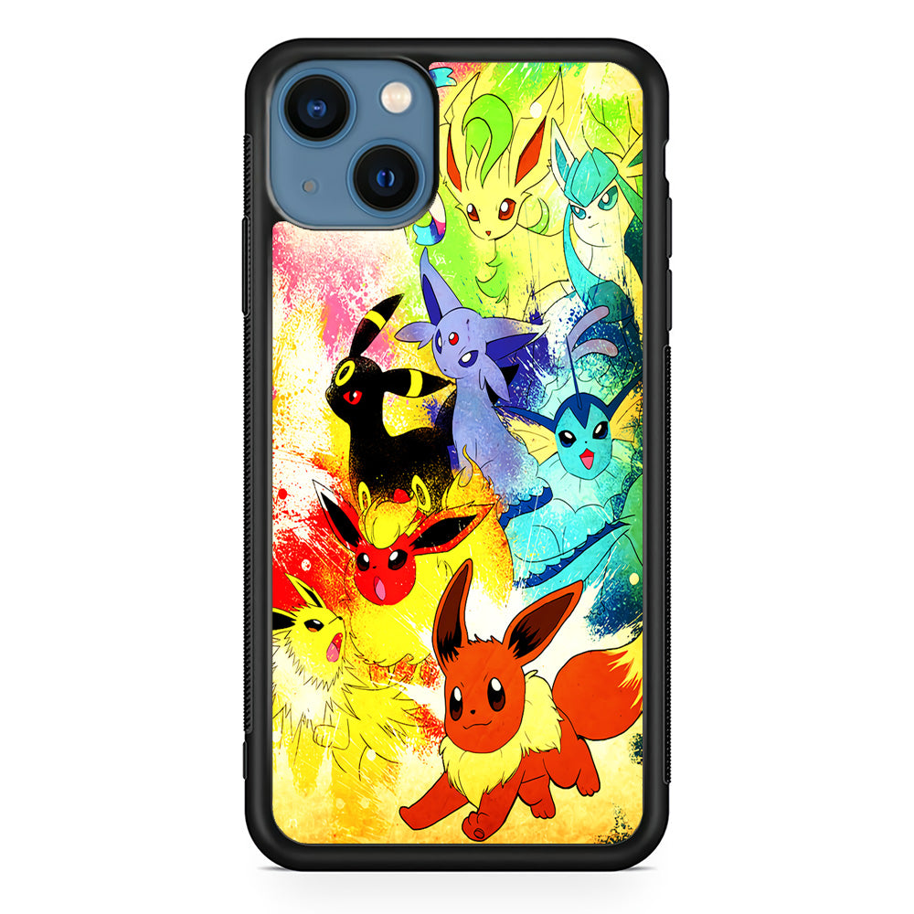 Pokemon Eevee Painting iPhone 13 Pro Case