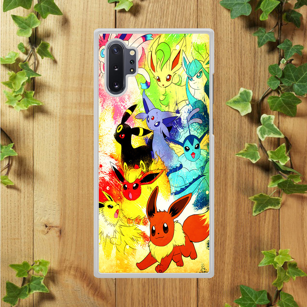 Pokemon Eevee Painting Samsung Galaxy Note 10 Plus Case