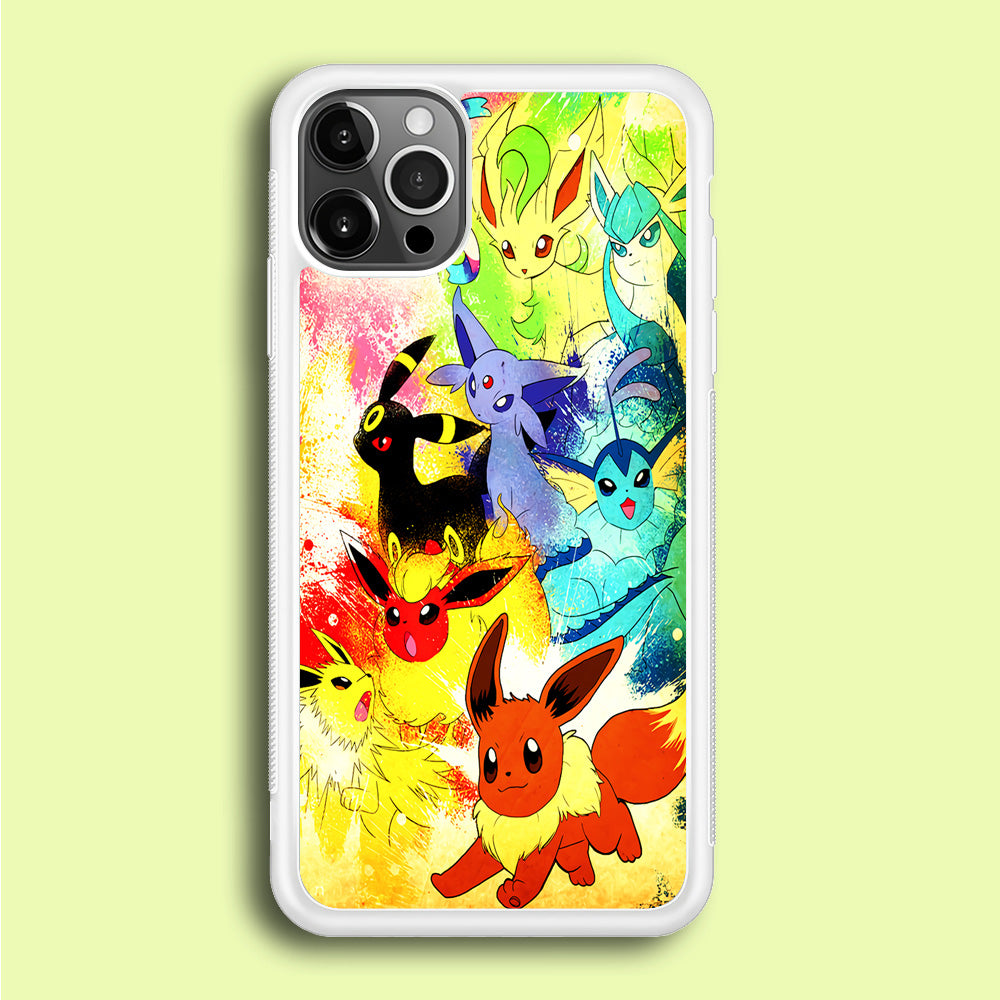 Pokemon Eevee Painting iPhone 12 Pro Case