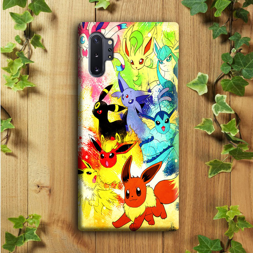 Pokemon Eevee Painting Samsung Galaxy Note 10 Plus Case