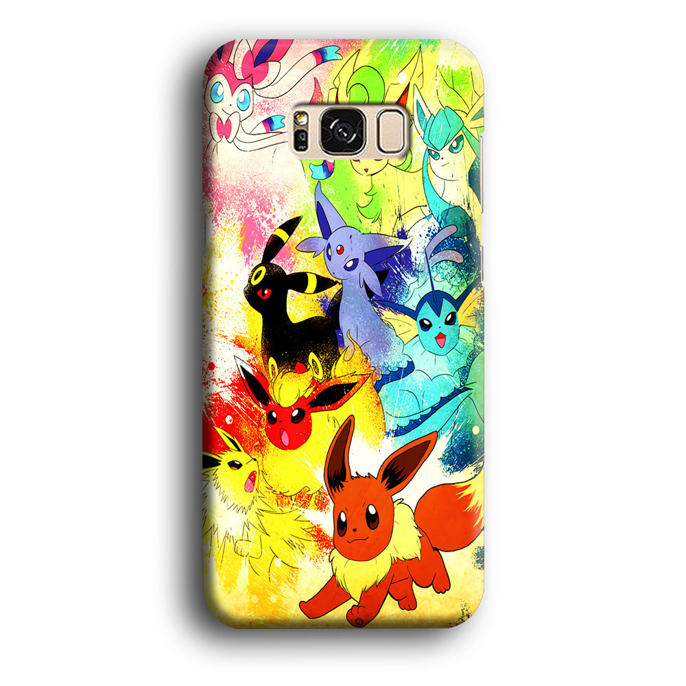 Pokemon Eevee Painting Samsung Galaxy S8 Plus Case