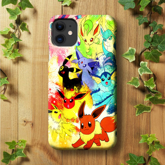 Pokemon Eevee Painting iPhone 11 Case