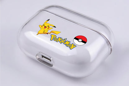 Pokemon Pikachu Hard Plastic Protective Clear Case Cover For Apple Airpod Pro