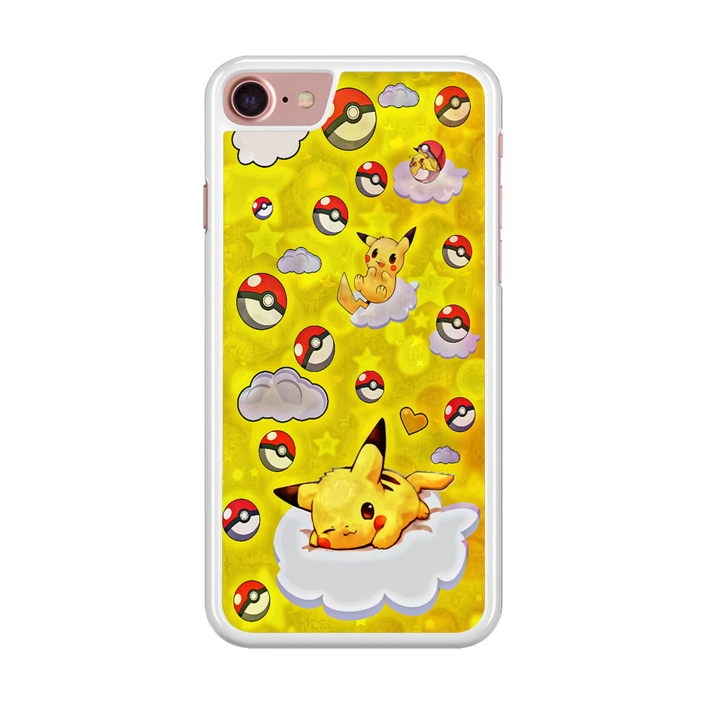 Pokemon Pikachu and Cloud iPhone 8 Case