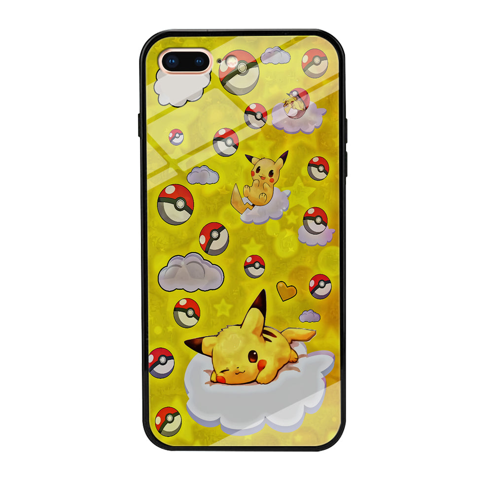 Pokemon Pikachu and Cloud iPhone 8 Plus Case