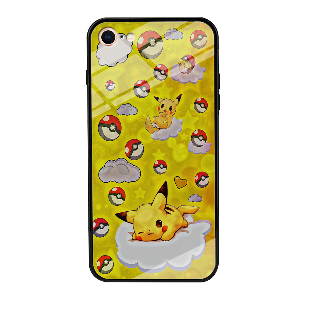 Pokemon Pikachu and Cloud iPhone 8 Case