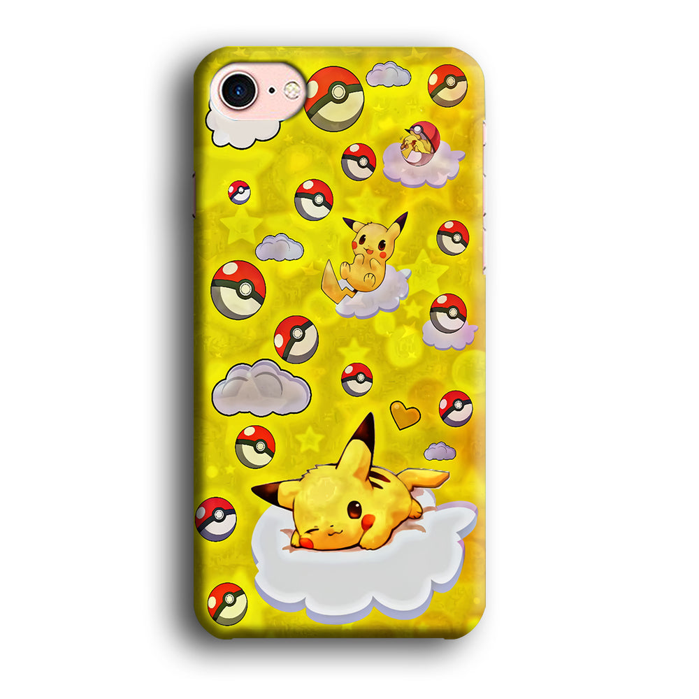 Pokemon Pikachu and Cloud iPhone 8 Case