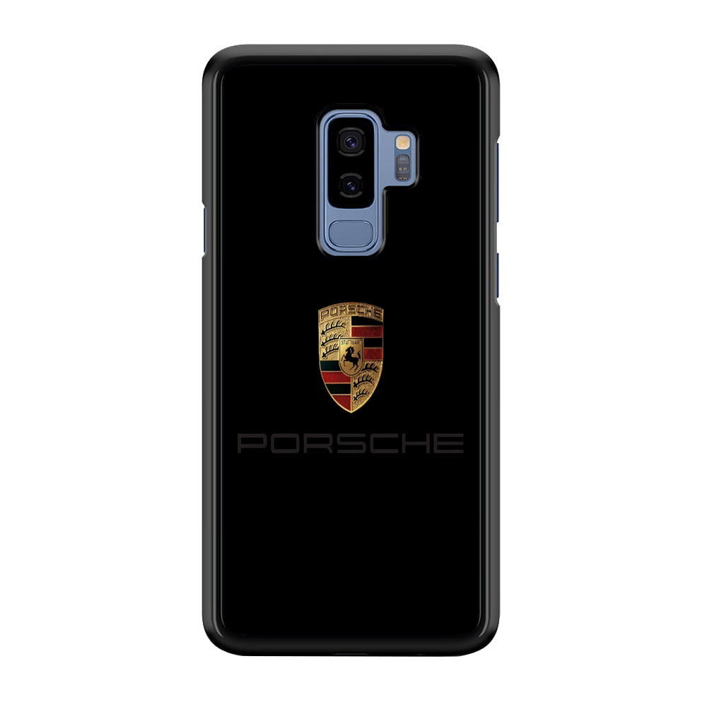 Porsche Logo Black Samsung Galaxy S9 Plus Case