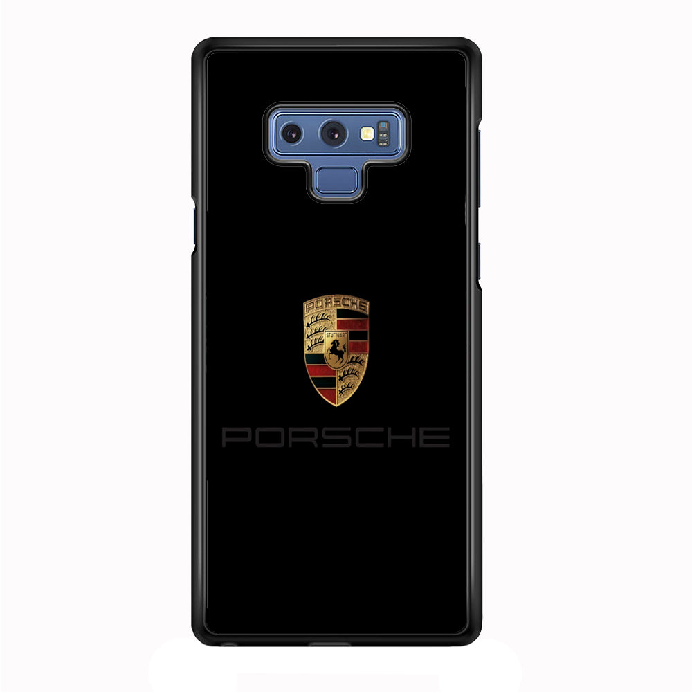 Porsche Logo Black Samsung Galaxy Note 9 Case