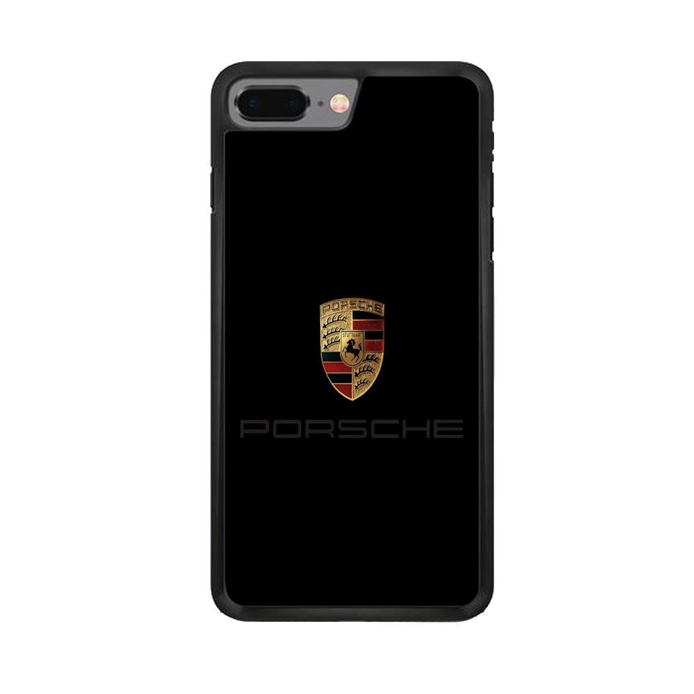 Porsche Logo Black iPhone 8 Plus Case